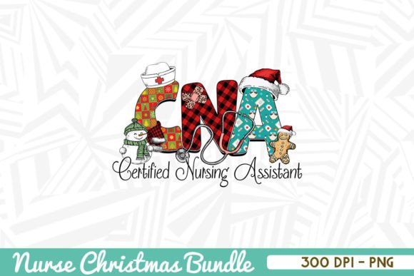 CNA Nurse Christmas Sublimation Graphics