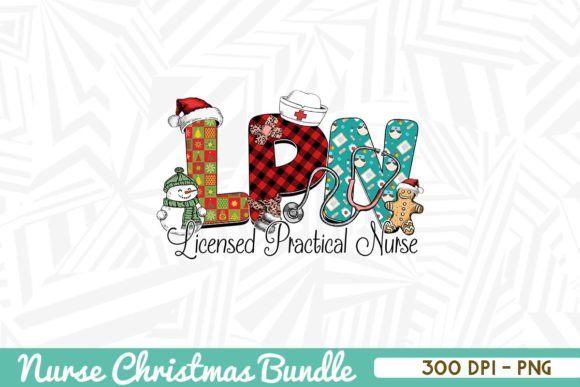 LPN Nurse Christmas Sublimation Graphics and Crafts