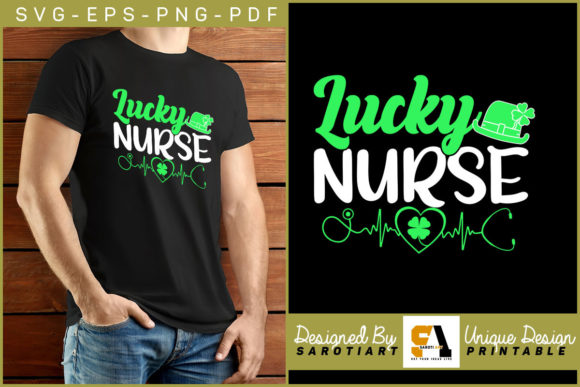 Lucky Nurse Patrick s Day Design Irish Graphics