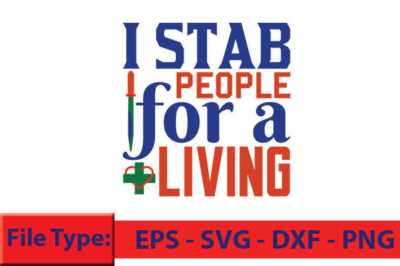 Nurse T-Shirt Design, I Stab People for