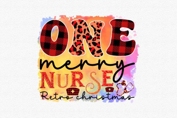 One Merry Nurse Retro Christmas
