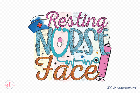 Resting Nurse Face PNG for Crafts and Graphics