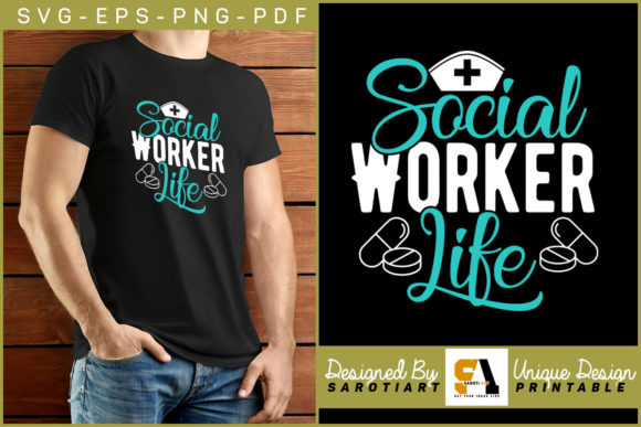 Social Worker Life Nurse Elements Shirt Graphics and Crafts